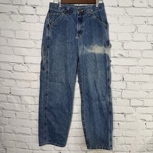 Lee Dungarees Jeans‎ Carpenter Denim Mens 30x32 Fade Blue Loose Fit Vintage Y2K